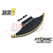 ATOMIC, AW-017 CARBON ENLARGE PLATE FOR PLASTIC BUMPER FOR AMZ-OP021