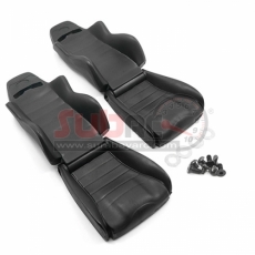 YEAH RACING, YA-0540 HARD PLASTIC SEATS 2PCS FOR 1/10 CRAWLER BLACK
