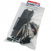TAMIYA, 54446 CARBON REINFORCED STEERING ARMS $ BATTERY HATCH