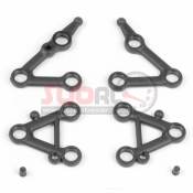 XRAY, 382101 SET OF SUSPENSION ARMS LOWER + UPPER