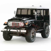 TAMIYA, 58564 CC-01 TOYOTA LAND CRUISER 40 BLACK SPECIAL PAINTED BODY WITH ESC