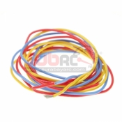 PN RACING, 700257 20AWD SILICON WIRE (RED/YELLOW/BLUE) @1 METER