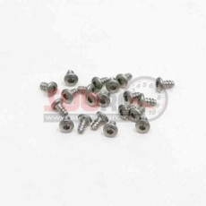 PN RACING, 700334 M2X4 BUTTON HEAD STAINLESS STEEL HEX PLASTIC SCREW