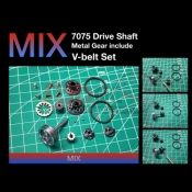 DRIFT ART, 7075 MIX DRIVE SHAFT, METAL GEAR, VBELT SET