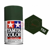 TAMIYA, 85002 TS2 DARK GREEN 100ML SPRAY