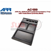 ARR, AC-139 ARR ALY 6061 MULTI FUNCTIONAL ACCESSORY TRAY WITH TOOLS STAND 3 GRIDS BLACK