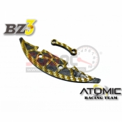 ATOMIC, AW-017 CARBON ENLARGE PLATE FOR PLASTIC BUMPER FOR AMZ-OP021