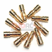 YEAH RACING, BC-0009 4X22MM BATTERY CONNECTOR 10 MALE