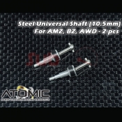 ATOMIC, BZ-UP019 STEEL UNIVERSAL SHAFT (10.5MM) FOR AMZ, BZ, AWD - 2 PCS