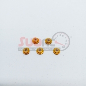 SUBRC, SBRC-A001G M2 FLANGED LOCKNUT WITH NYLON GOLD FOR AWD