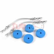 YEAH RACING, YA-0239BU BODY PROTECT SPONGE POST(BU) WITH WIRE 75MM & CLIP SET FOR ALL 1:10 CAR