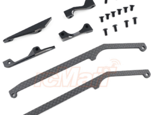 YKYD-023BK High Flex Matte Graphite Side Guard Set for Yokomo YD2S Black