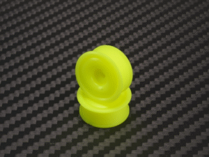 MA4089F0-19 PN Racing Mini-Z AWD Machine Delrin Cut Yellow Formula 8.5x19mm Flanged Wheel F0