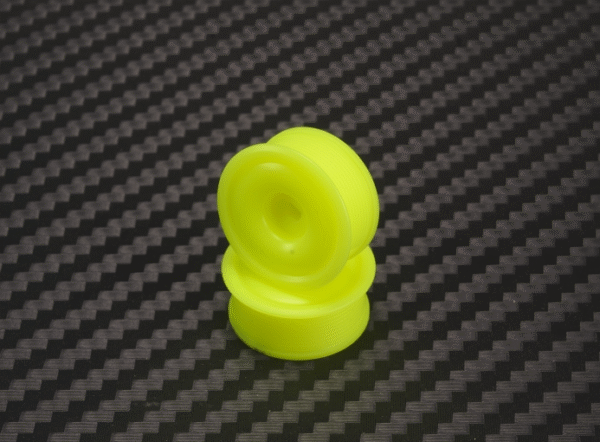 MA4089F0-19 PN Racing Mini-Z AWD Machine Delrin Cut Yellow Formula 8.5x19mm Flanged Wheel F0