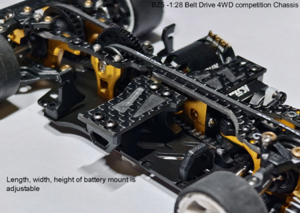BZ5-KIT BZ5 Belt Drive 4WD Chassis Kit (No electronics) - Image 7