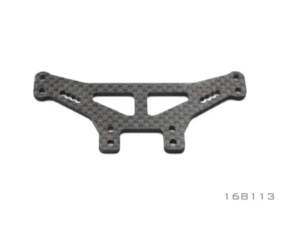 168113 Rear Shock Tower (High-profile), Graphite 2.5 mm - Rally
