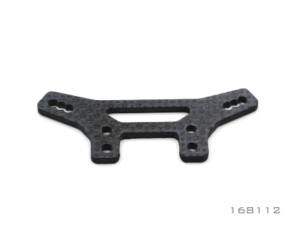 168112 Front Shock Tower (High-profile), Graphite 2.5 mm - Rally