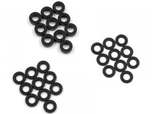 YA-0730BK Yeah Racing Aluminium M2.5 X 5mm Flat Washer 0.5 / 1 / 2 mm 10pcs each MST Yokomo Drift