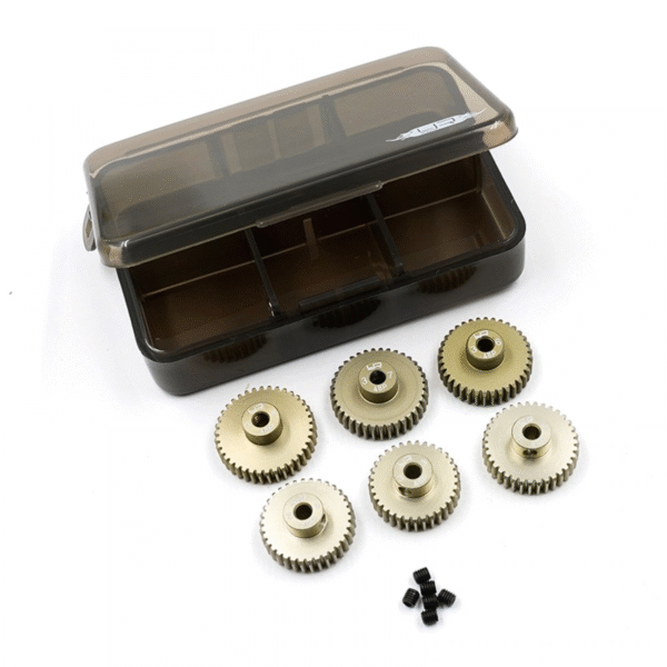 MG-48033-038 Yeah Racing Aluminum 7075 Hard Coated Pinion Gear Combo Set (48P 33T-38T 6pcs)