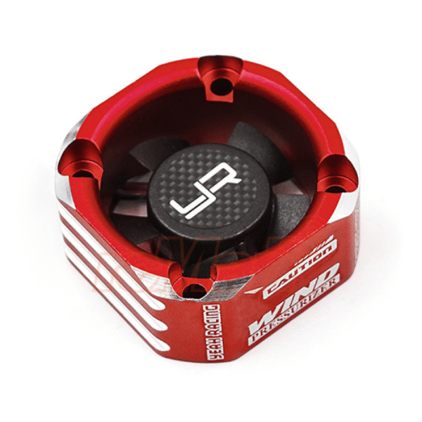 YA-0576RD Yeah Racing Aluminum Case Tornado 30mm Booster Fan Red