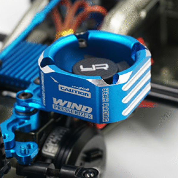 YA-0576RD Yeah Racing Aluminum Case Tornado 30mm Booster Fan Red - Image 2