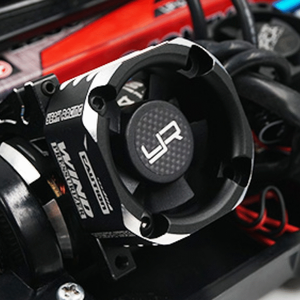 YA-0576BK Yeah Racing Aluminum Case Tornado 30mm Booster Fan Black - Image 2