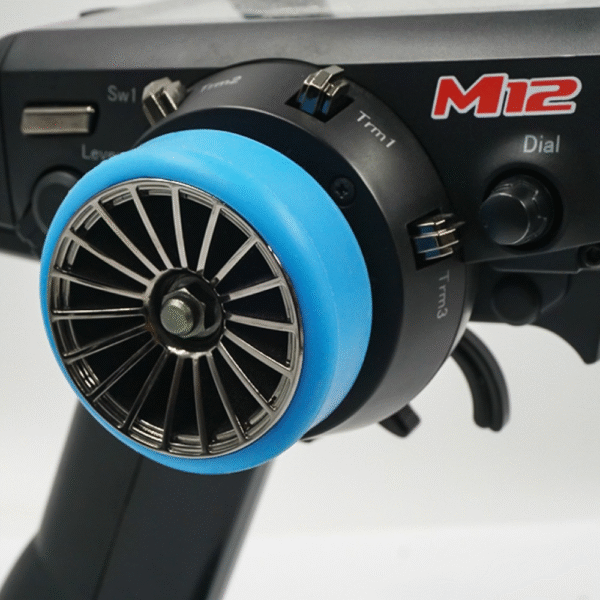YA-0617BU Yeah Racing Transmitter Steering Wheel Grip Blue - Image 2
