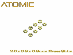 TS-160 2.0 x 3.8 x 0.8mm Brass Shim (8 pcs)
