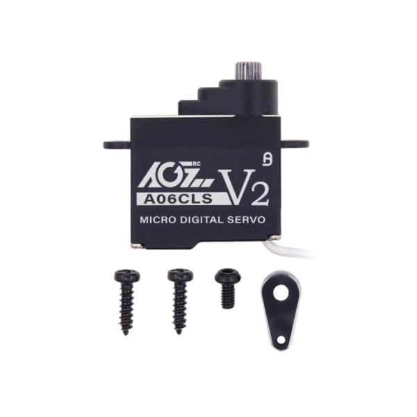 A06CLSV2 AGFRC A06CLS 7g Aluminum Case 0.066Sec 2.2KG Super Speed 8mm Micro Coreless Servo for Small Size RC Model - Image 2