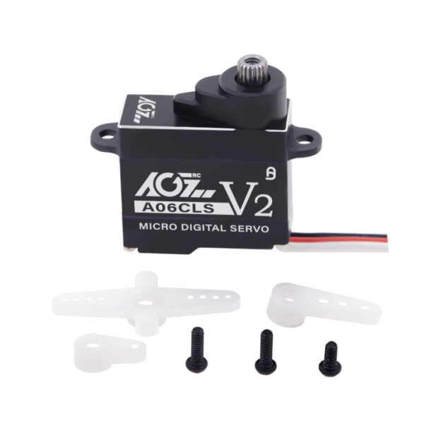 A06CLSV2 AGFRC A06CLS 7g Aluminum Case 0.066Sec 2.2KG Super Speed 8mm Micro Coreless Servo for Small Size RC Model - Image 5