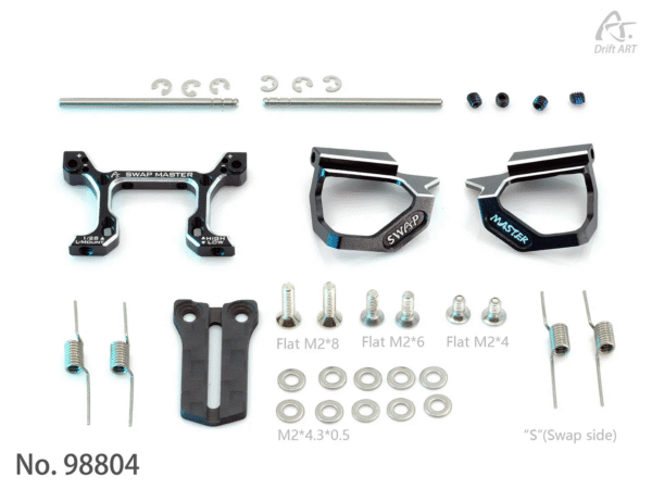 98804 Aluminum Swap Master Expandable Battery Holder Inspired By Supercars For DA3 DA4 DriftArt4 [Drift Art] - Image 2