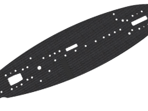 SAK-CM115/GA Graphite Chassis For Cero M Chassis FWD