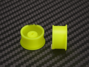 MA4089R1-19 PN Racing Mini-Z AWD Machine Delrin Cut Yellow Formula 11x19mm Flanged Wheel R1