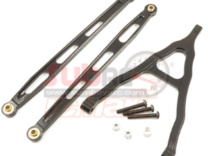 XS-SCX22502BK Aluminium 6061 T6 front chassis link parts for axial SCX10 black