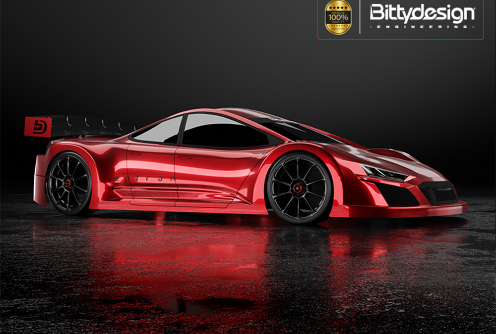 BDMZ-ETR Bittydesign Eptron Clear Body Set For 1/28 Mini-Z