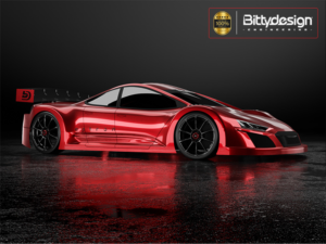 BDMZ-ETR Bittydesign Eptron Clear Body Set For 1/28 Mini-Z