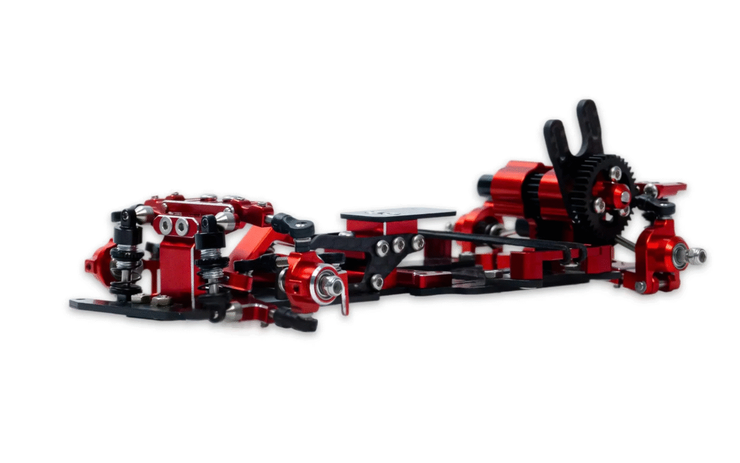TT24 GFORCE 1/24 Drift Chassis, fully CNC-machined aluminum