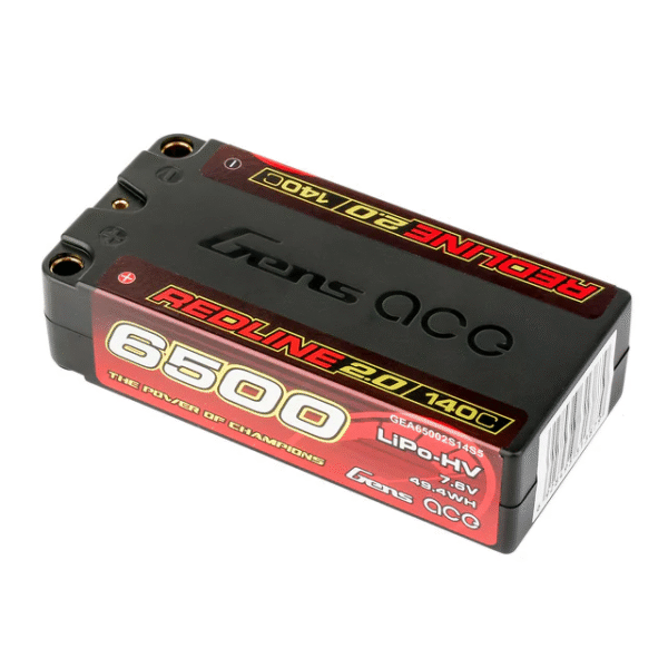 GEA65002S14S5 Gens ace Redline 2.0 Series 6500mAh 2S1P 7.6V 140C HardCase HV Lipo Battery Pack with Hardcase 63# - Image 4