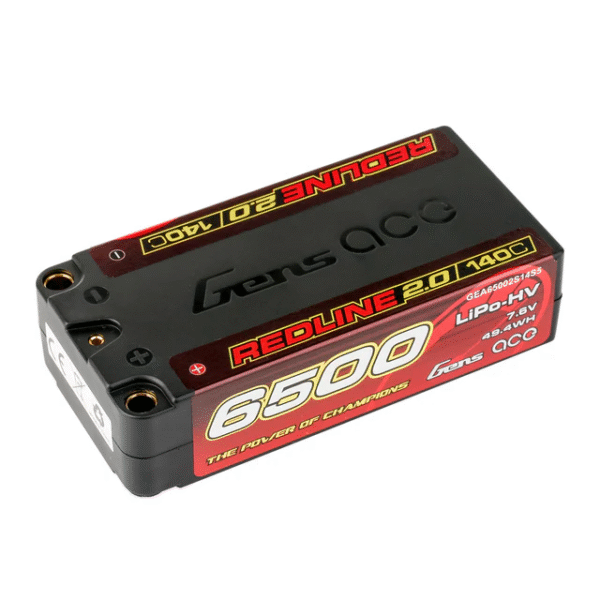 GEA65002S14S5 Gens ace Redline 2.0 Series 6500mAh 2S1P 7.6V 140C HardCase HV Lipo Battery Pack with Hardcase 63# - Image 3