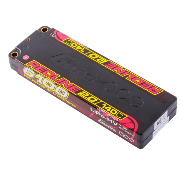 GEA61002S14D5 Gens ace Redline 2.0 Series 6100mAh 2S 7.6V 140C HardCase HV Lipo Battery Pack with Hardcase 56# - Image 3