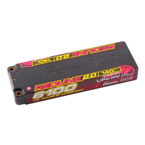 GEA61002S14D5 Gens ace Redline 2.0 Series 6100mAh 2S 7.6V 140C HardCase HV Lipo Battery Pack with Hardcase 56# - Image 4