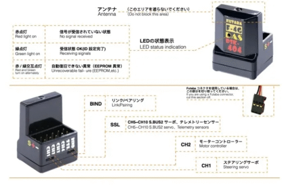 DASMIKRO FUTABA F-4G SUPER RESPONSE ANTENNA FREE 4CH RECEIVER DSK-404N FUTABA 10PX - Image 3