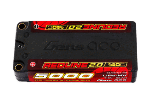 GEA50002S14S5 Gens ace Redline 2.0 Series 5000mAh 2S1P 7.6V 140C HardCase HV Lipo Battery Pack with Hardcase 130#