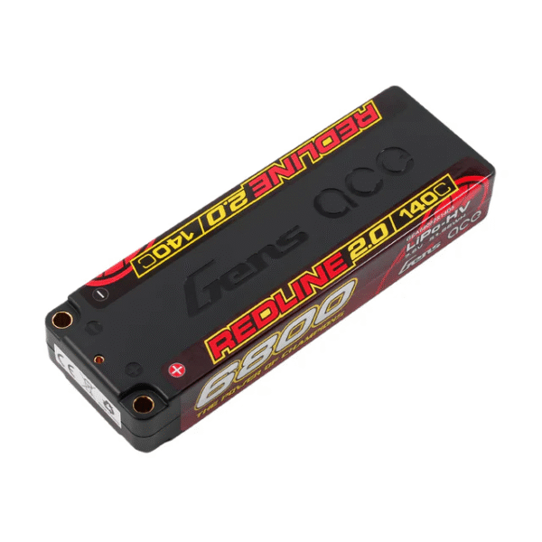 GEA68002S14D5 Gens ace Redline 2.0 Series 6800mAh 2S1P 7.6V 140C HardCase HV Lipo Battery Pack with Hardcase 57 - Image 2