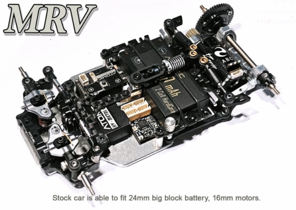 MRV-KIT MRV 1:28 V-Link RWD Chassis Kit (No Electronic) - Image 2