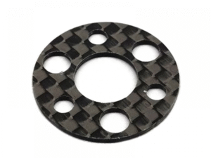 O-CP0003 FACTORY PRO RC GRAPHITE 1MM SPUR GEAR SPACER BLACK FOR 1/10 RC ONROAD