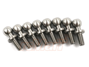 YA-0608 Yeah Racing High Precision 64 Titanium Ball Stud 4.8mm x 6mm 8pcs