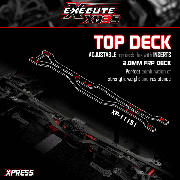 XP-90042 Xpress Execute XQ3S 1/10 4WD Sport Touring Car Kit - Image 8