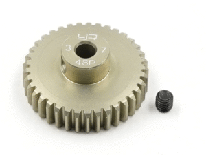 MG-48037 Yeah Racing Aluminum 7075 Hard Coated Motor Gear/Pinions 48P 37T
