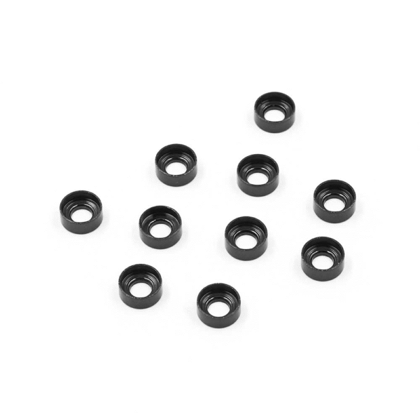 YA-0657BK Yeah Racing Aluminum M3 Button Head Countersunk Washer Black 10 pcs